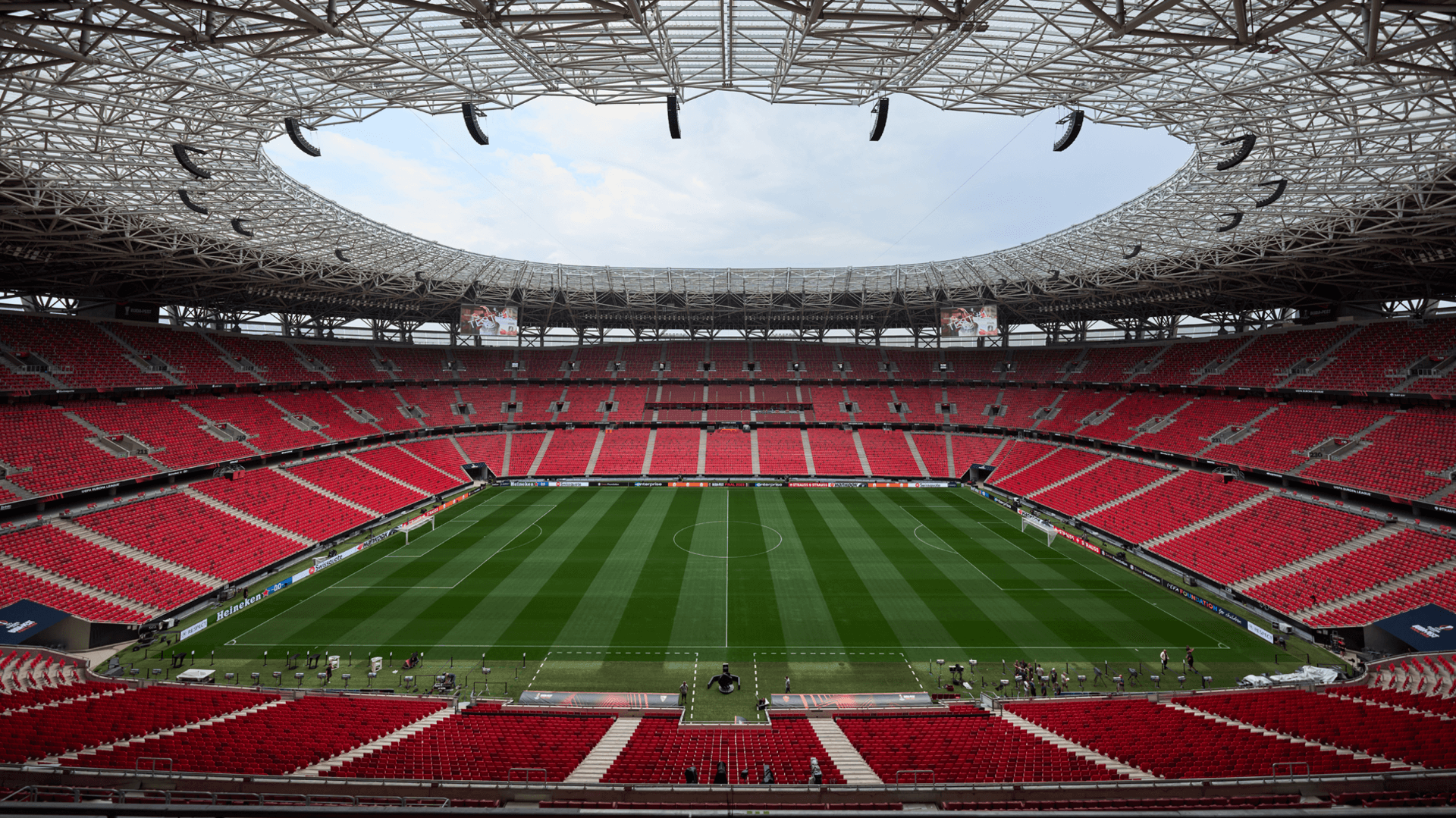 Interior view of Budapest's Puskas Arena