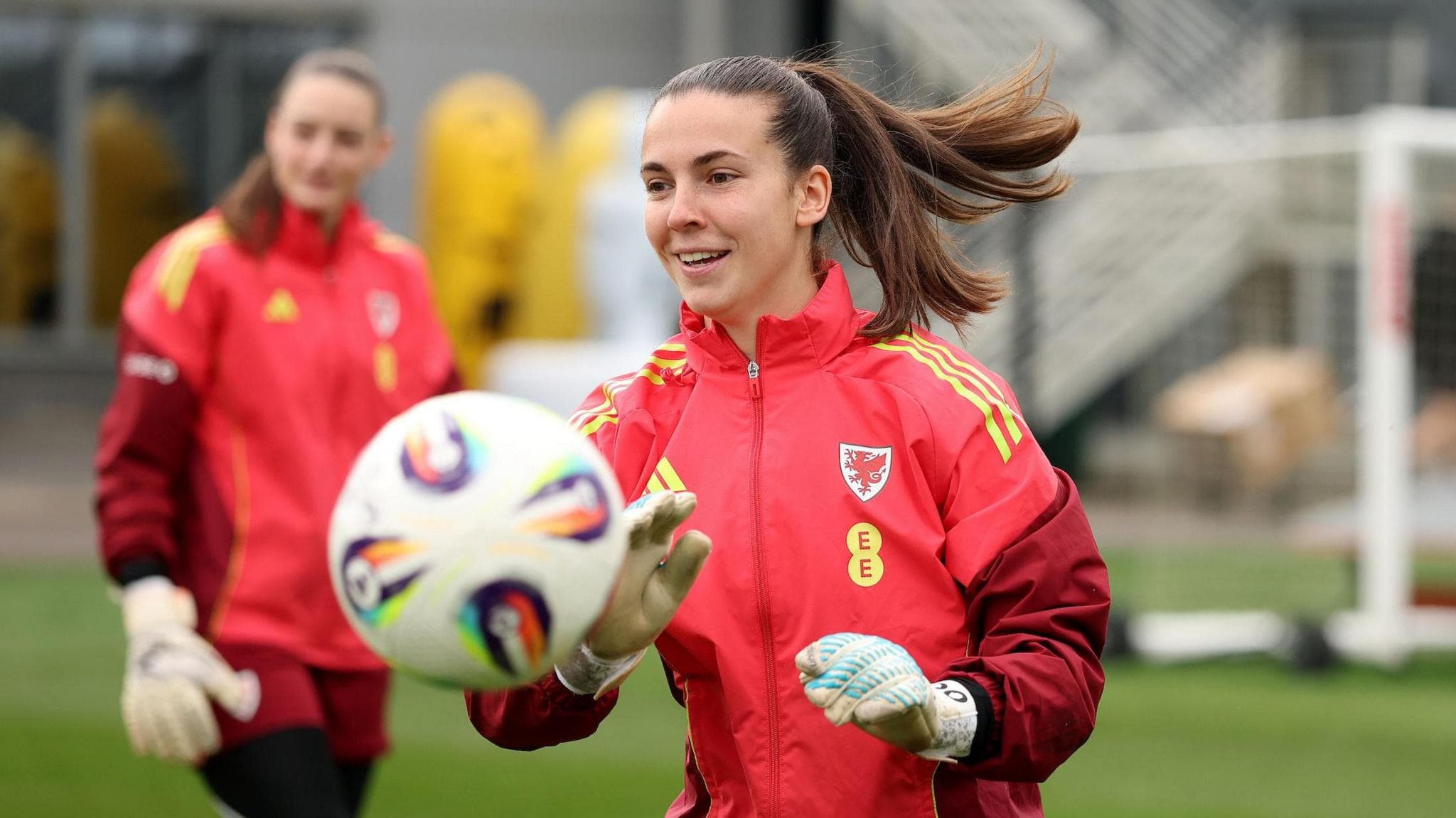 Olivia Clark in Wales training