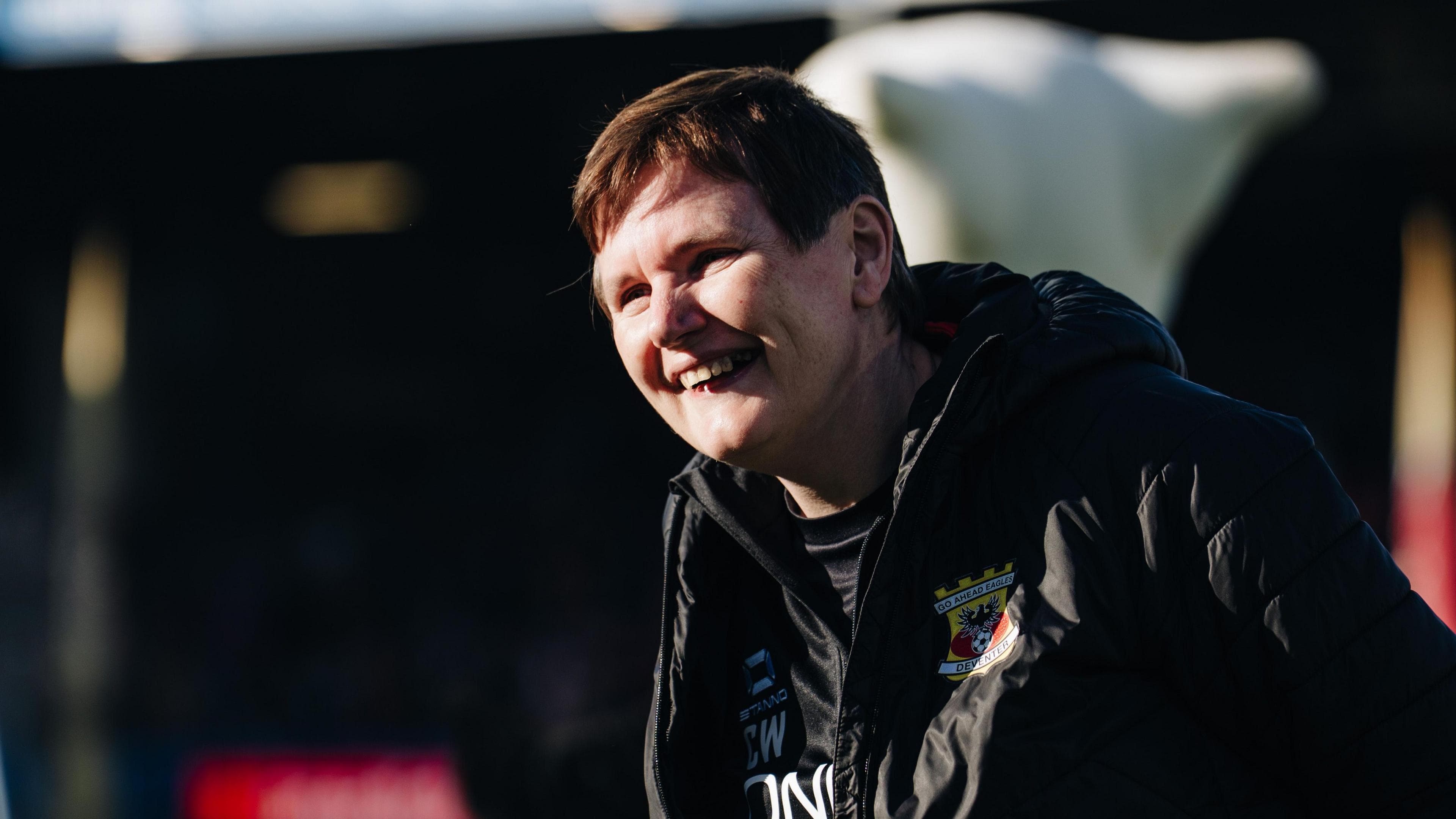 Carla Whittie being honoured ahead of Go Ahead Eagles v AZ Alkmaar on Thursday, 23 April 2025.