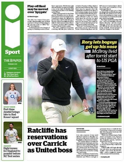 The i Paper back page