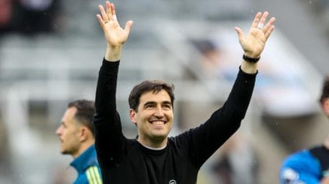 Head Coach Andoni Iraola of Bournemouth after his sides 2-1 win