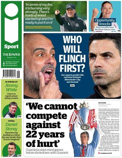 The i Paper back page