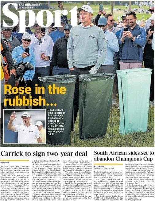 The Times sport section