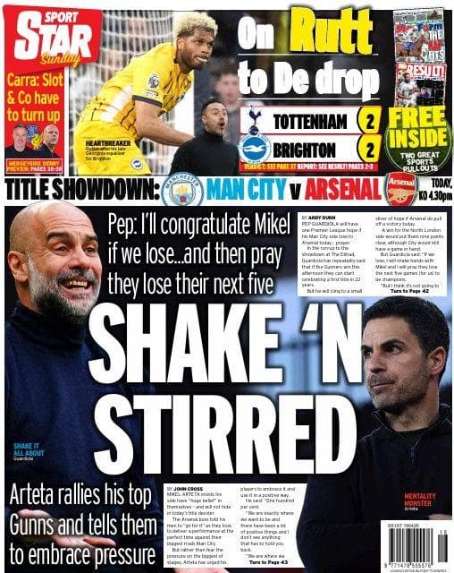 The Daily Star on Sunday back page