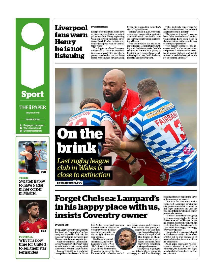 The i back page - 24 April