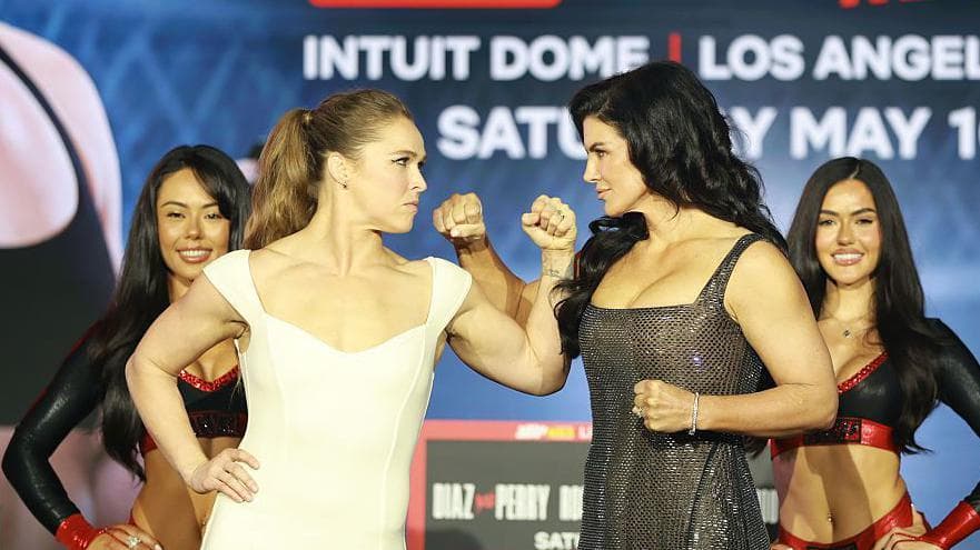 Ronda Rousey faces off with Gina Carano