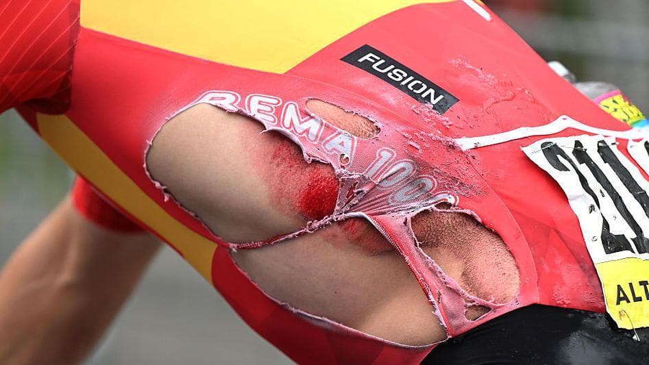 Erlend Blikra of UNO X-Mobility was one rider caught out in the crash