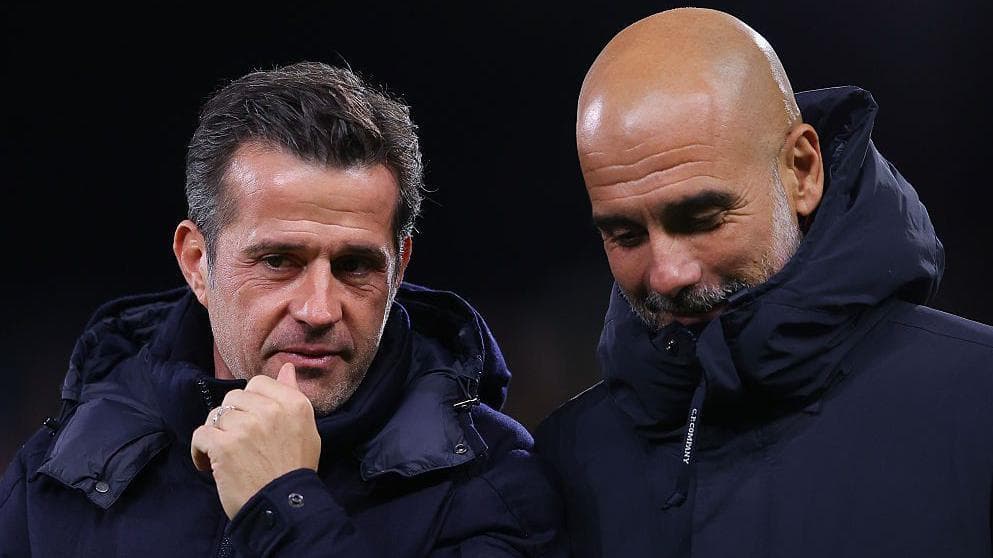 Marco Silva and Pep Guardiola