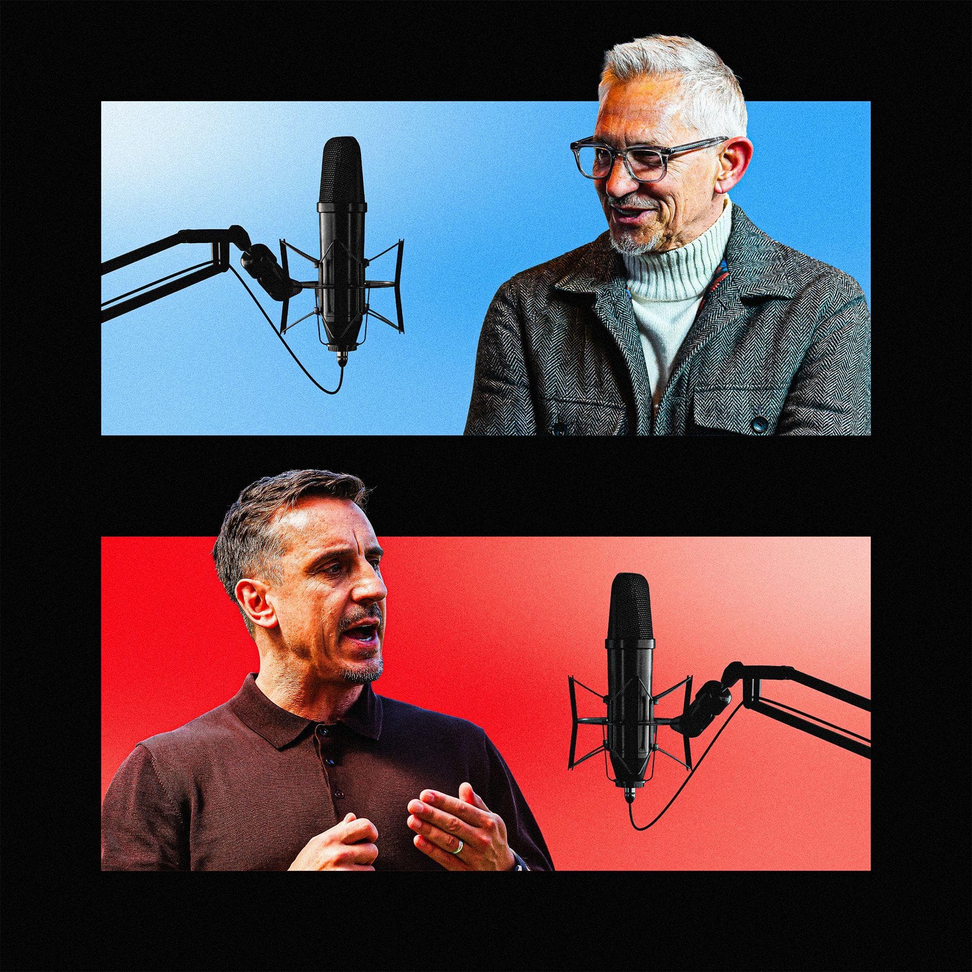 How Neville and Lineker became rival podcast moguls