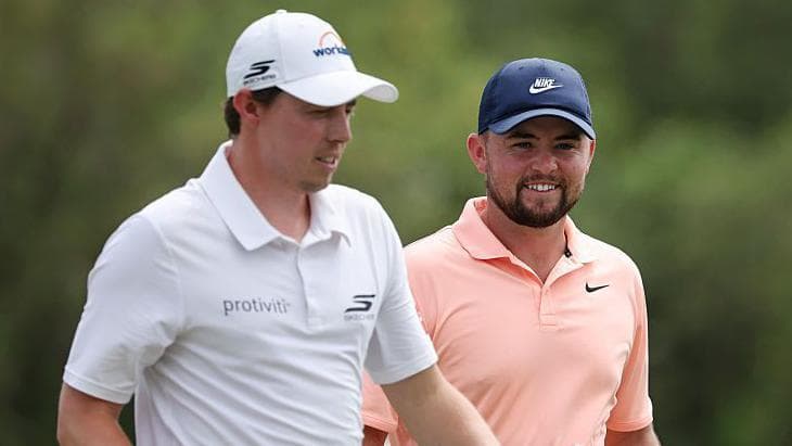 Fitzpatricks charge into lead with 15-under 57 in PGA pairs event