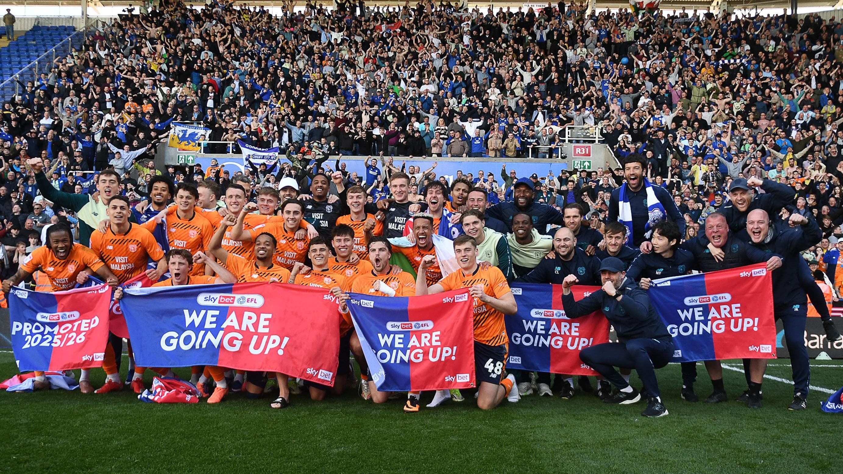 Wild scenes as promoted Cardiff savour Reading revelry