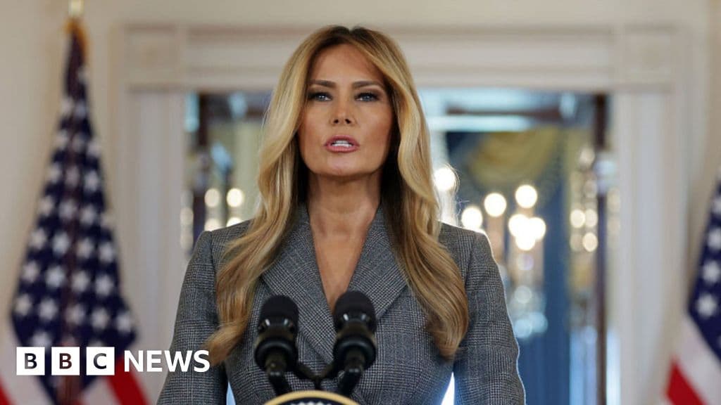 Watch: Melania Trump's surprise Epstein statement in full