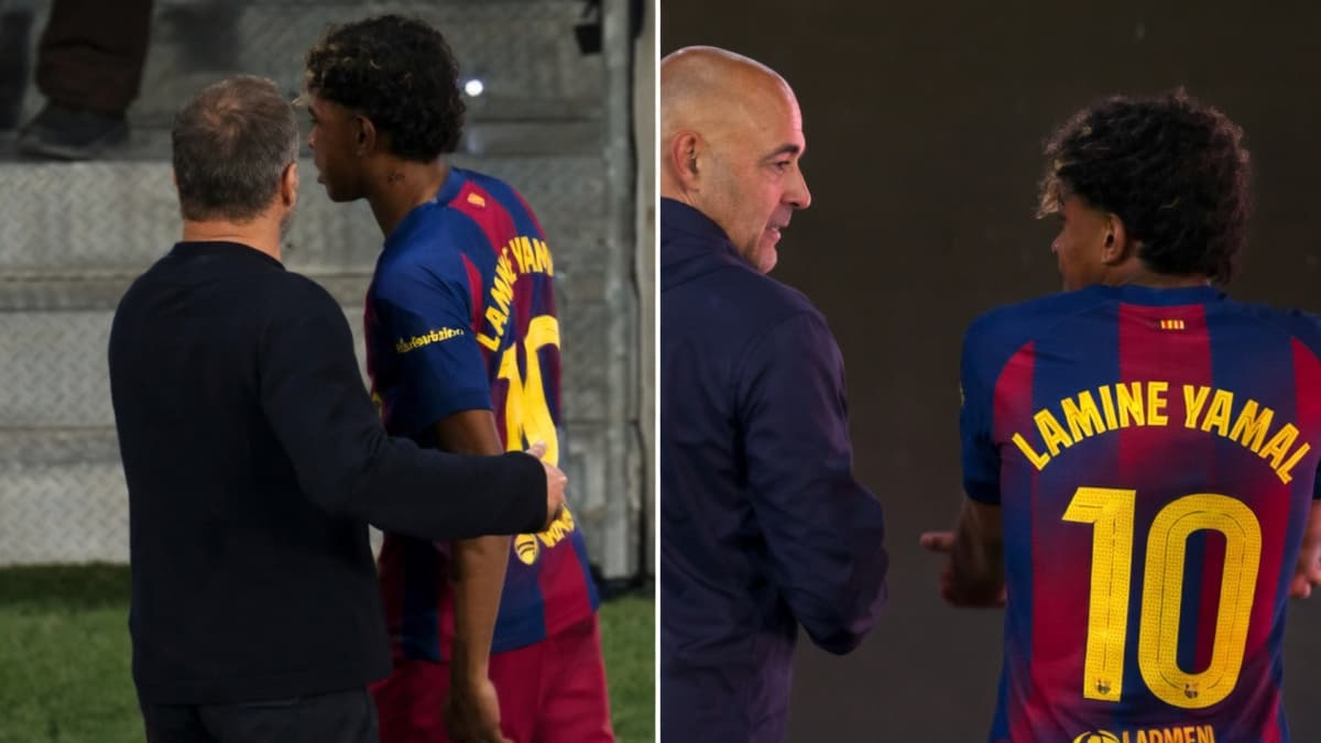 Cabreo de Lamine: no celebró el gol de Lewandowski