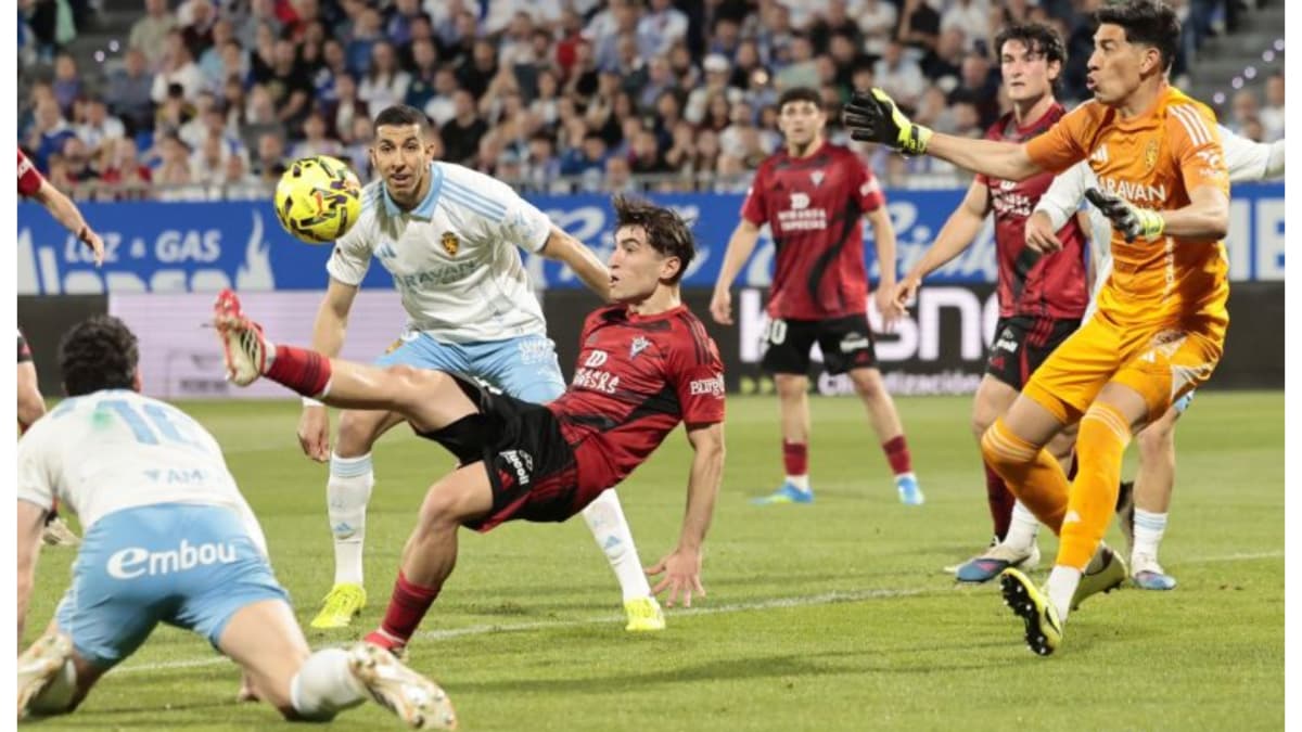 El Mirandés se sube al 'último tren' y deja muy tocado al Zaragoza