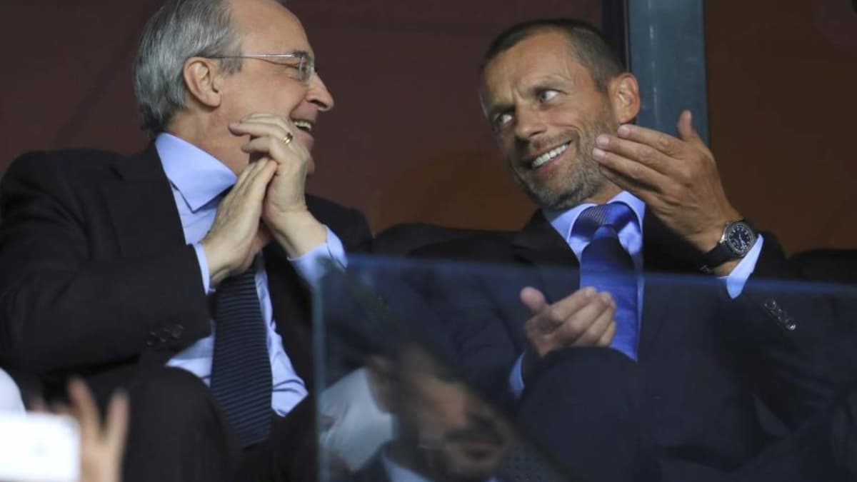 Ceferin vuelve al Bernabéu tras el acuerdo con el Madrid para enterrar la Superliga