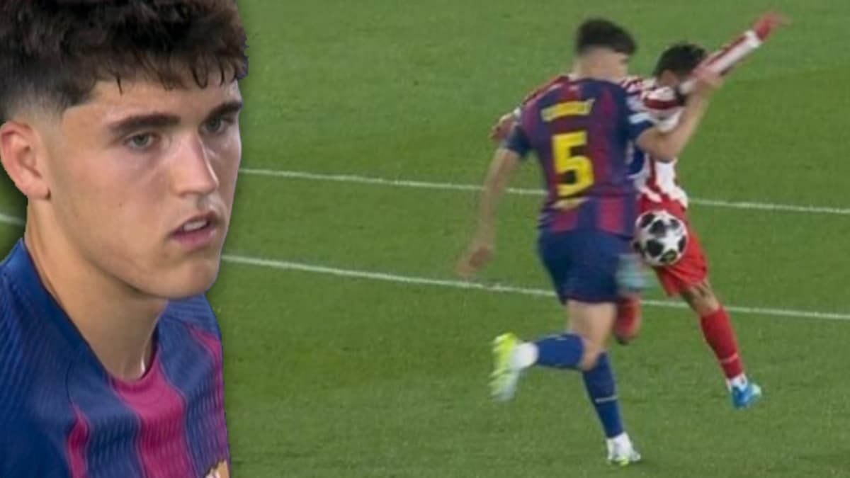 La secuencia de la roja a CubarsĂ: primero amarilla, el AtlĂ©tico se come al ĂĄrbitro y roja de VAR