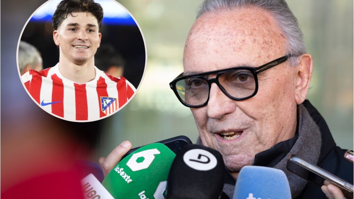 Gaspart se la tira a Cerezo sobre Juliån Alvarez: "Habéis disfrutado de un jugador que serå nuestro"