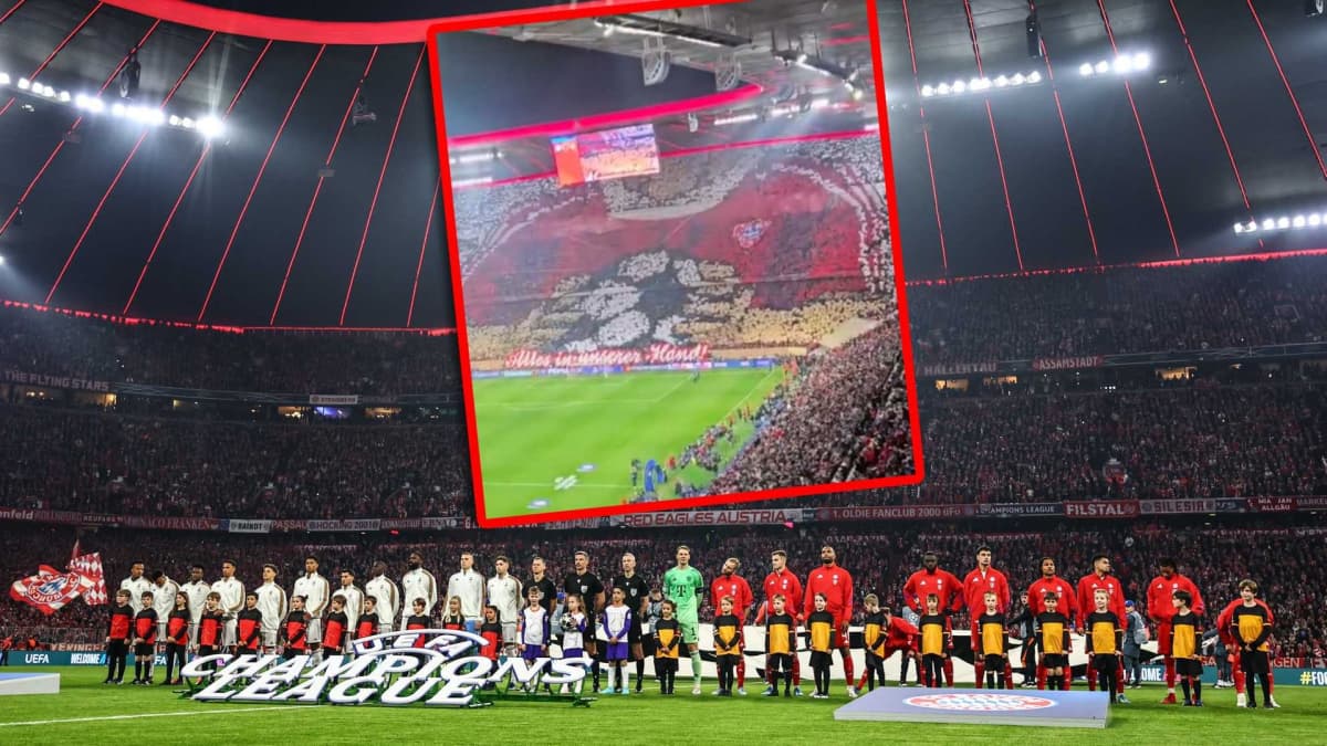 El espectacular tifo del Allianz Arena para recibir al Real Madrid