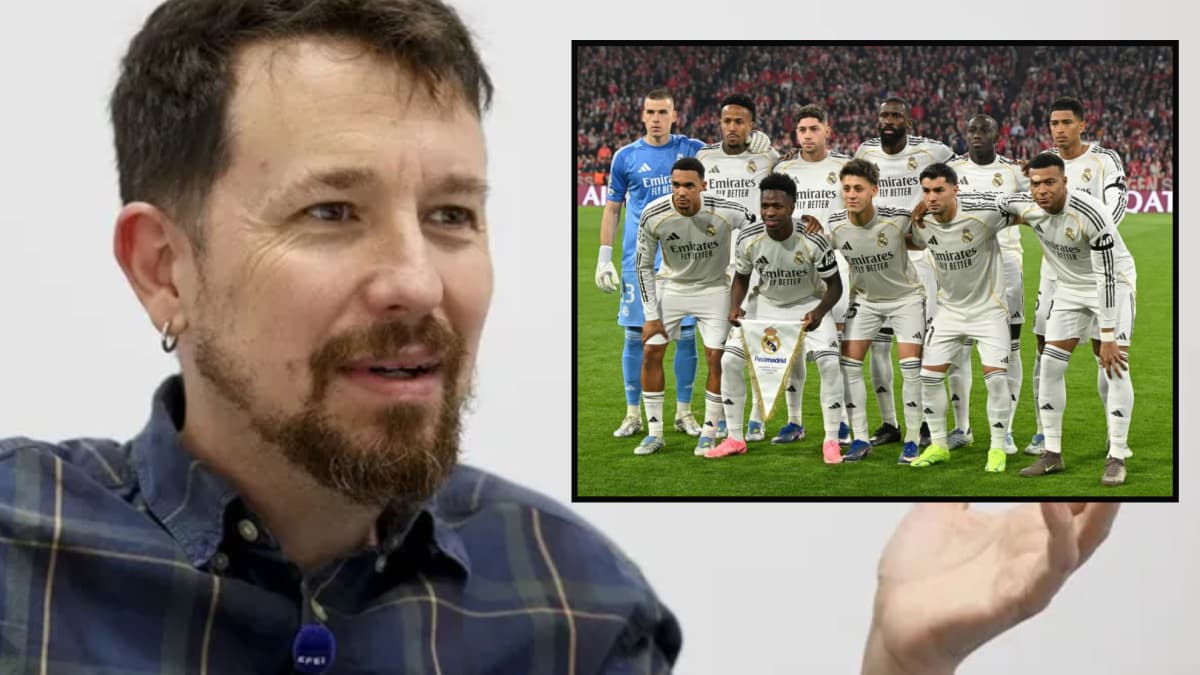 Pablo Iglesias ironiza con la alineación del Real Madrid sin españoles: "El gran reemplazo"