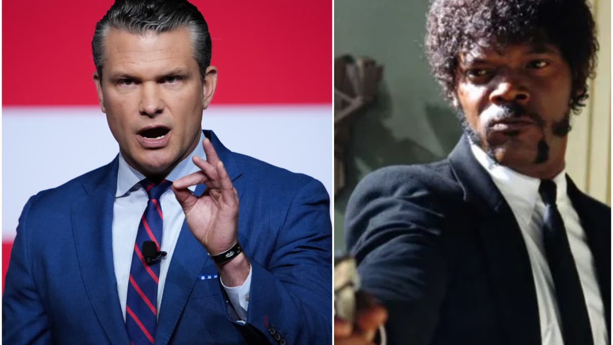 El secretario de Guerra de Estados Unidos cita un pasaje bíblico falso de 'Pulp Fiction'