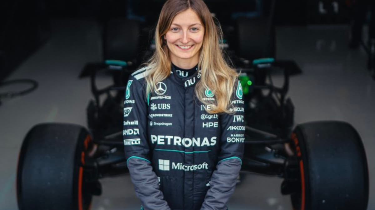 La segunda mujer de la década que prueba a un F1 recibe la bendición de Hamilton
