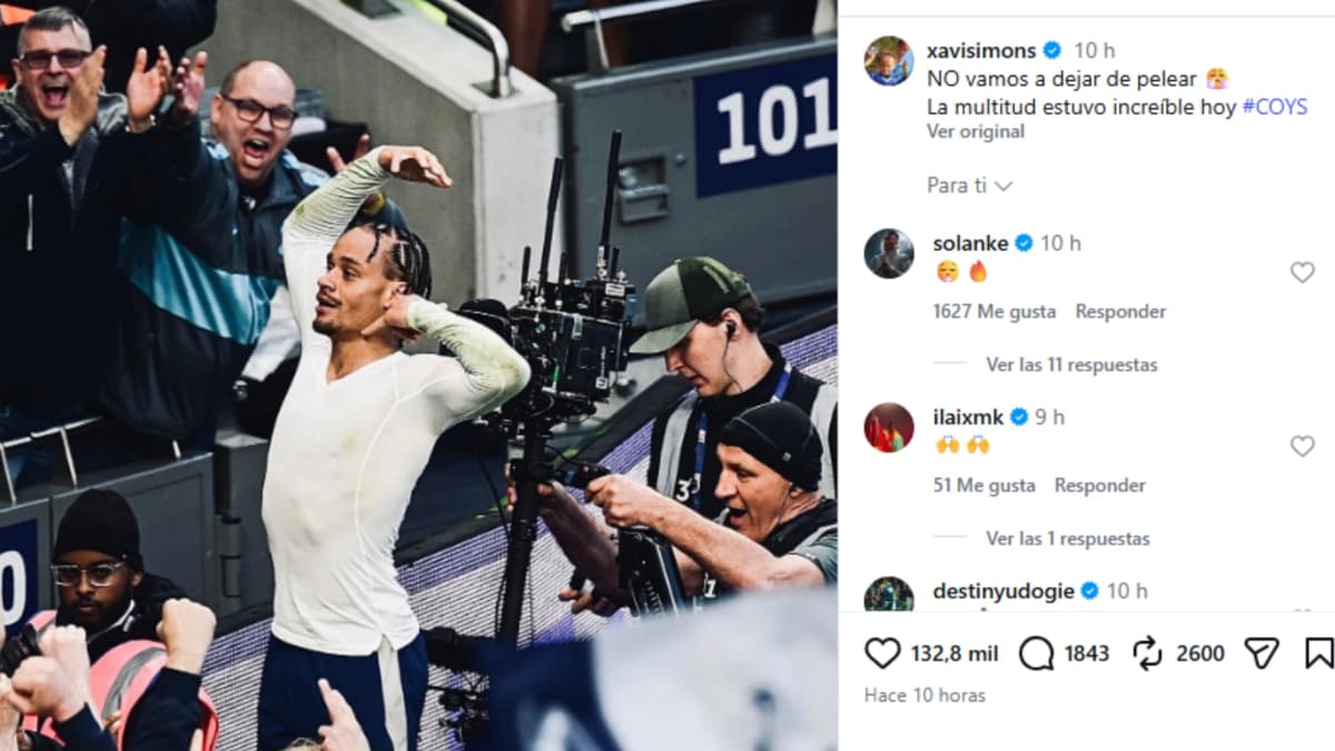 Xavi Simons incendia a la afición ‘spur’ con un post viral: 'su' Tottenham está en una situación crítica