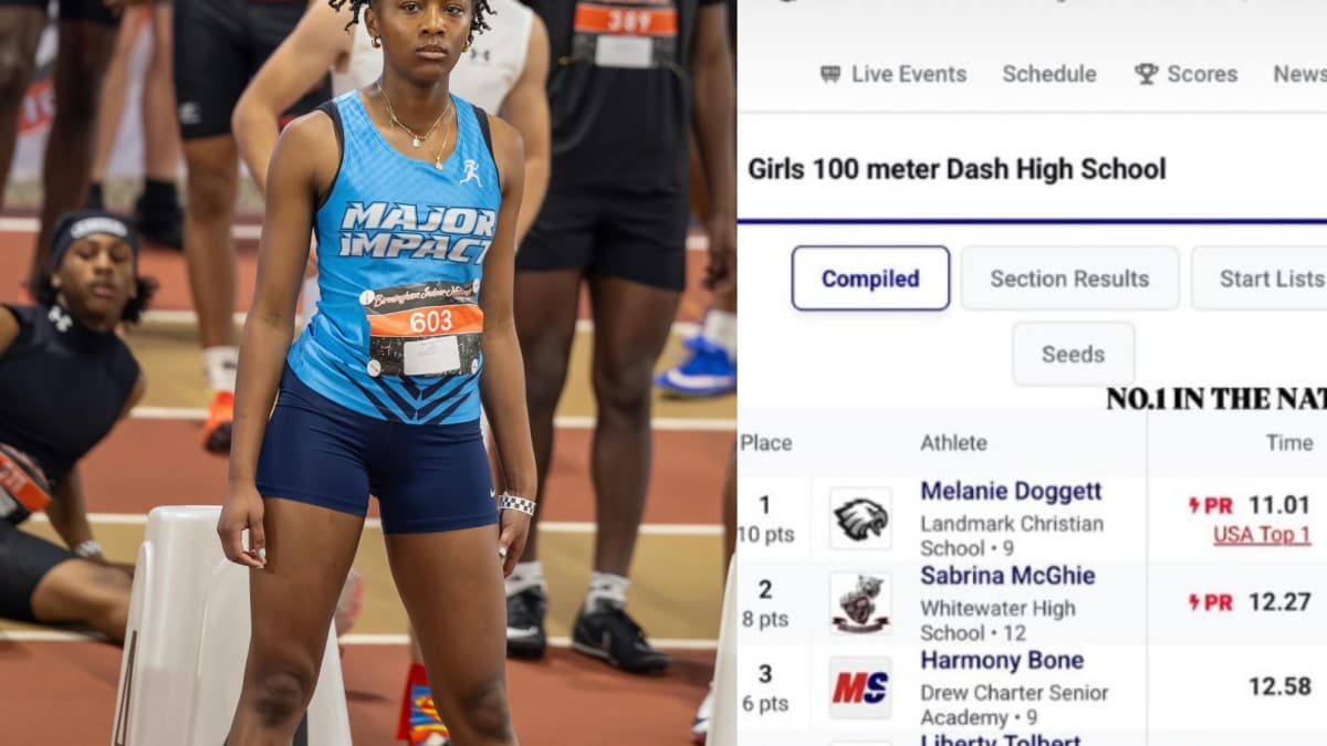 Corre los 100 metros en 11.01... ¡con 14 años!