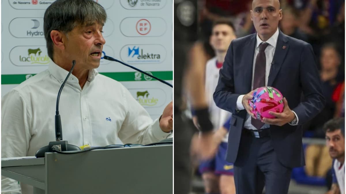 Agresión del presidente de Osasuna Magna al técnico del Barça