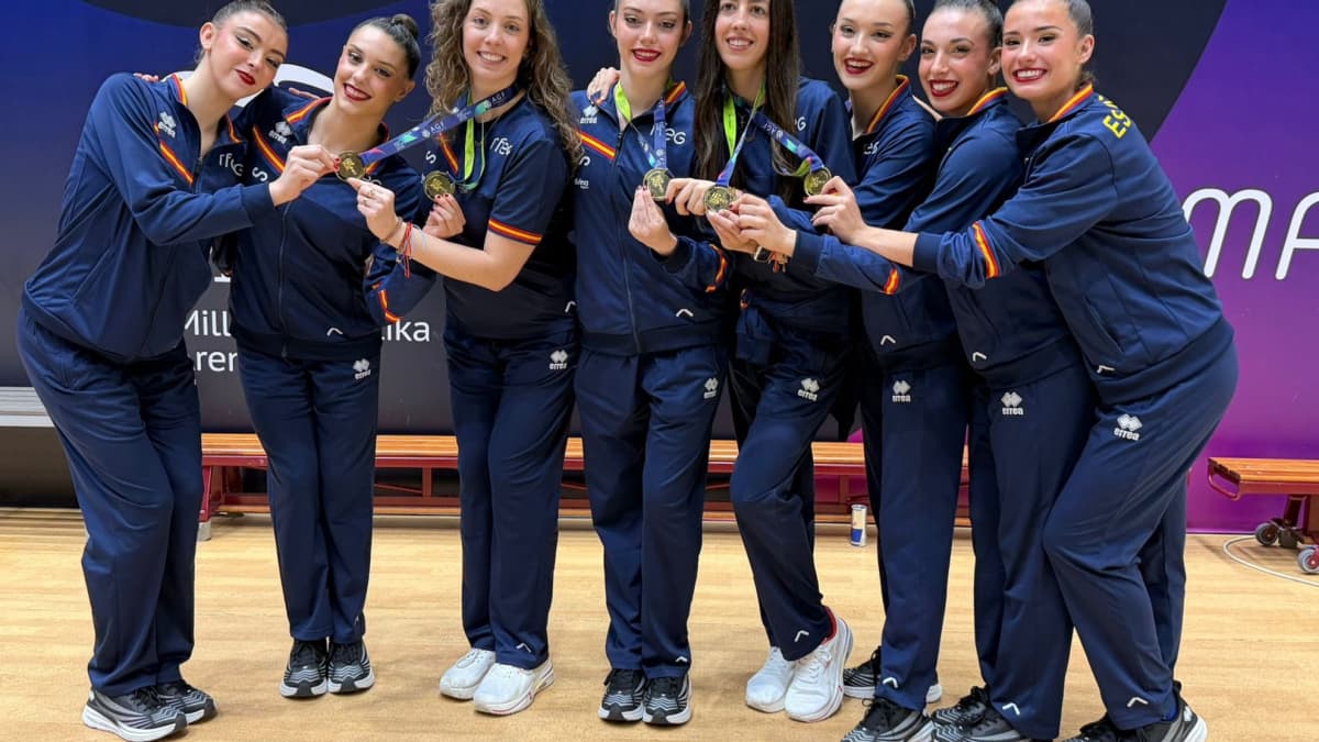 España, oro en el ejercicio mixto de la Copa del Mundo de BakĂș