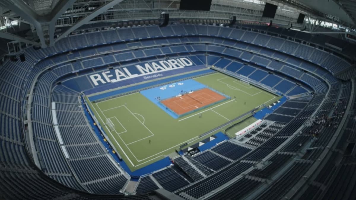Nadal vs Sinner en el Bernabéu