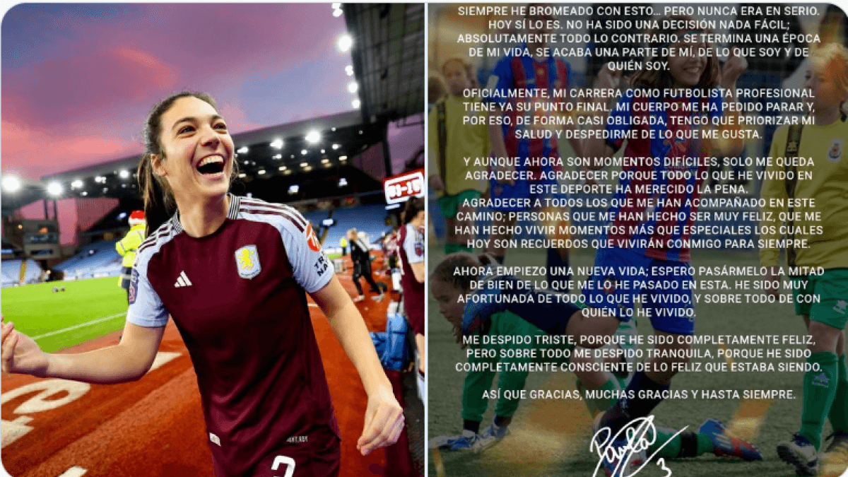 La internacional Paula Tomás se retira del fútbol con 24 años