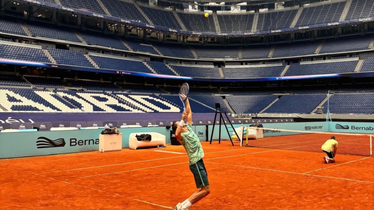 Marcel Granollers, primer español en entrenar en el Santiago Bernabéu: "Lo he disfrutado mucho"