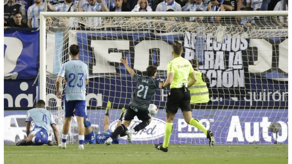 Cala se marca un 'triplete' para romper el embrujo de La Rosaleda y lanzar al Castellón