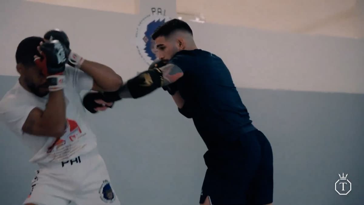 Así es un sparring de Ilia Topuria en Miami: "Champ, cuídame"