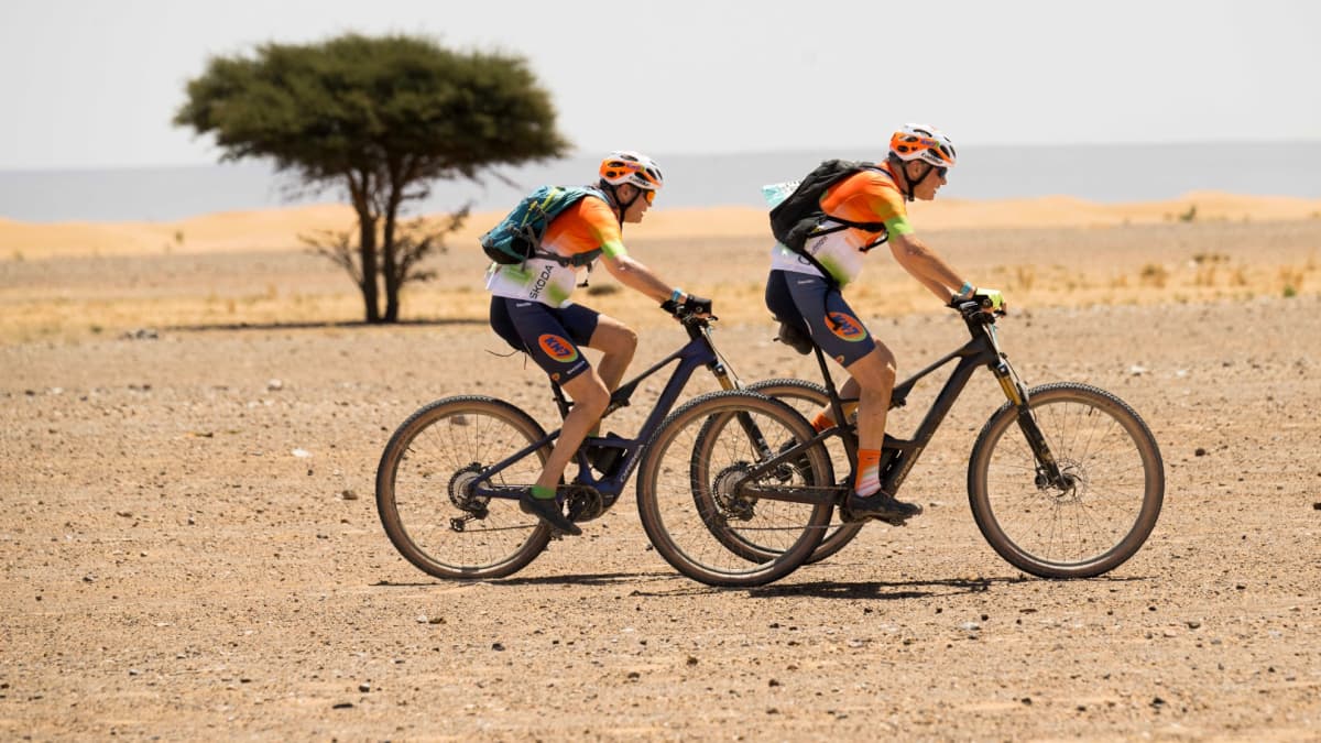 Javier y Sergio Torres: “Con la BTT eléctrica en la Skoda Titan Desert Morocco, desconectamos”