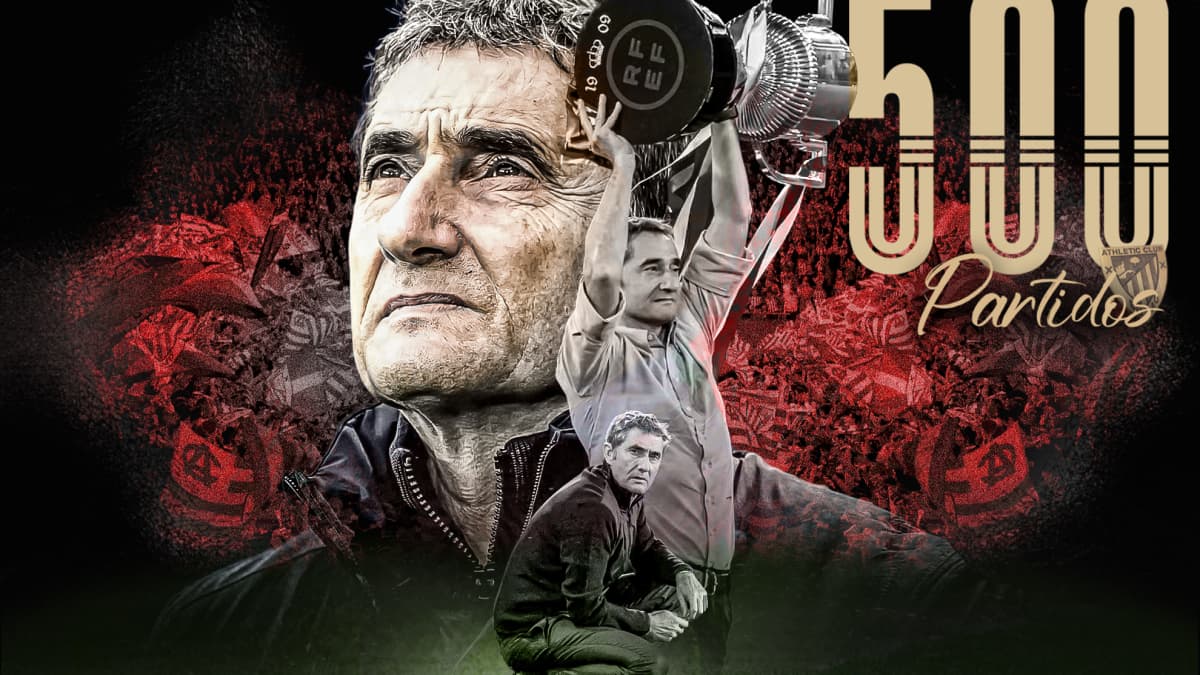Valverde rompe moldes y alcanza los 500 partidos al frente del Athletic