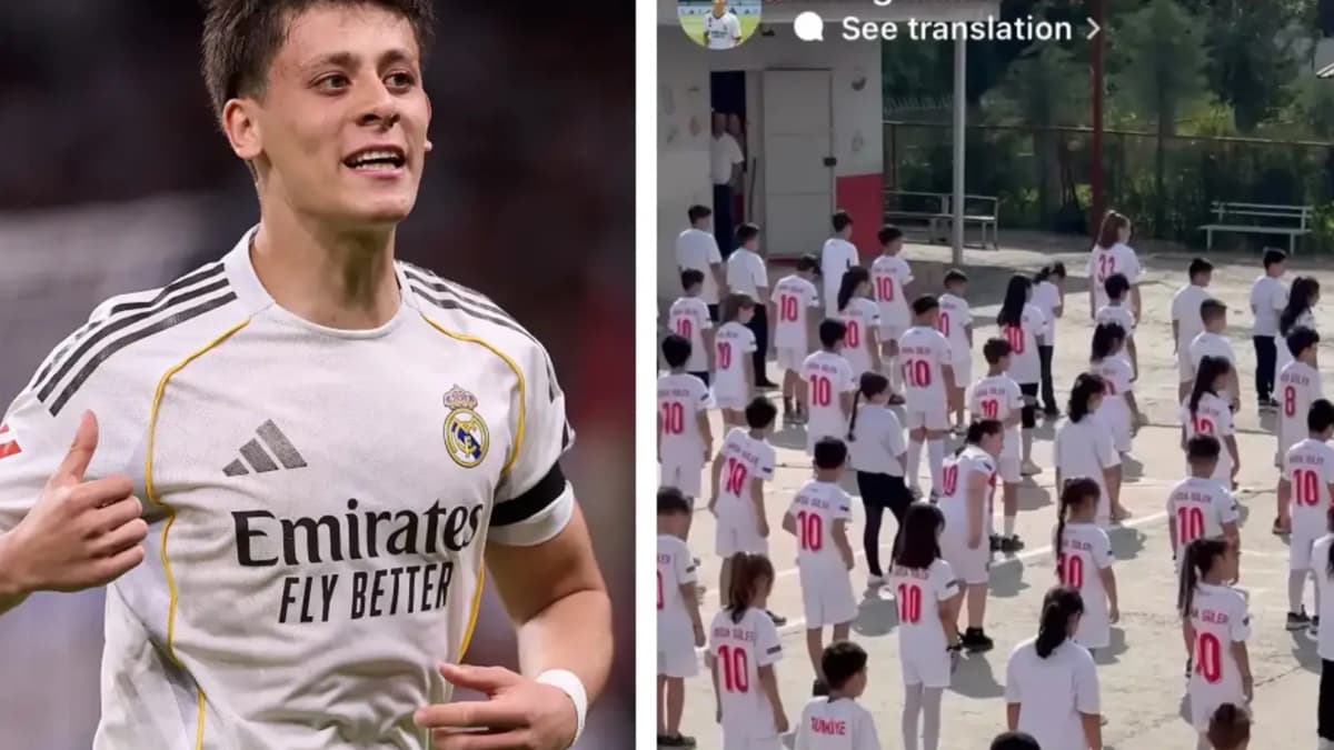 El homenaje viral de decenas de niños que dejó 'mudo' a Arda Güler