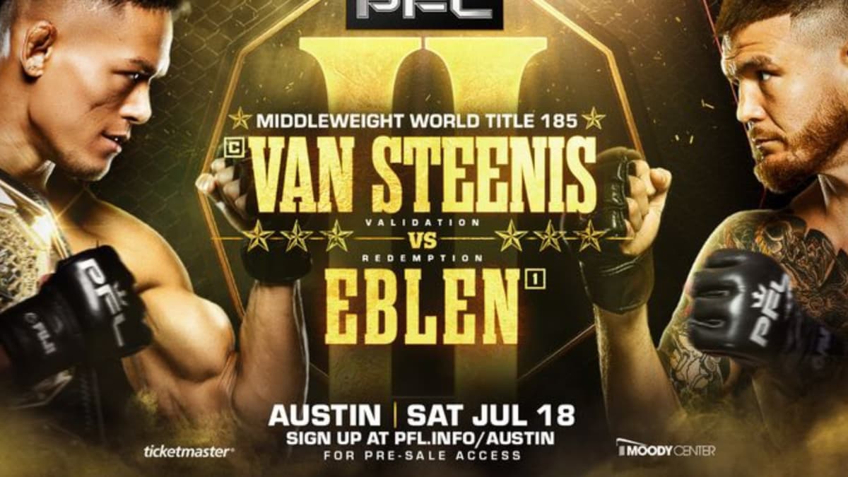El espaƱol Costello van Steenis defenderƔ su corona de PFL ante Eblen el 18 de julio