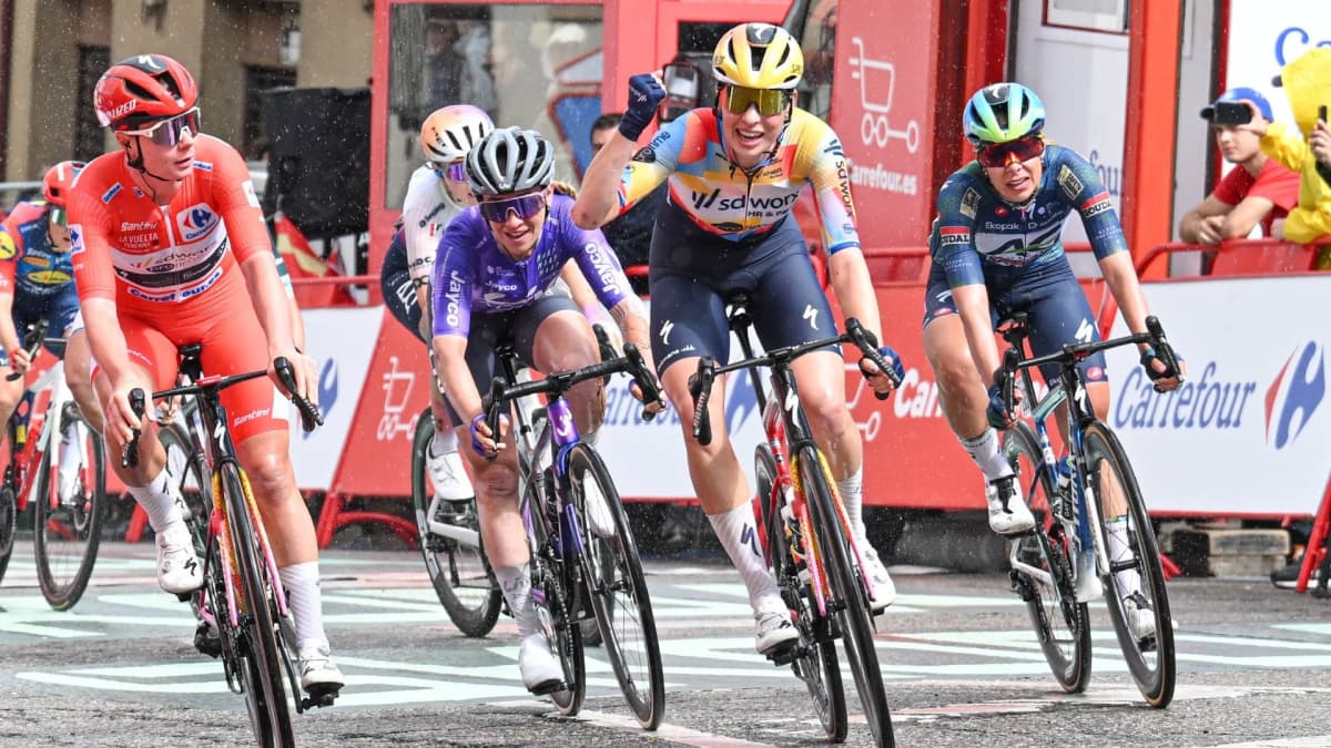 Monólogo del SD Worx en LaVuelta: Kopecky ‘regala’ la etapa a su compañera Bredewold