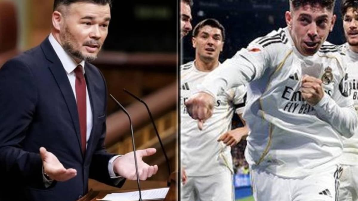 Gabriel Rufián ironiza sobre la crisis del Real Madrid rescatando un puñetazo: "Esto es el Madrid, carajo"