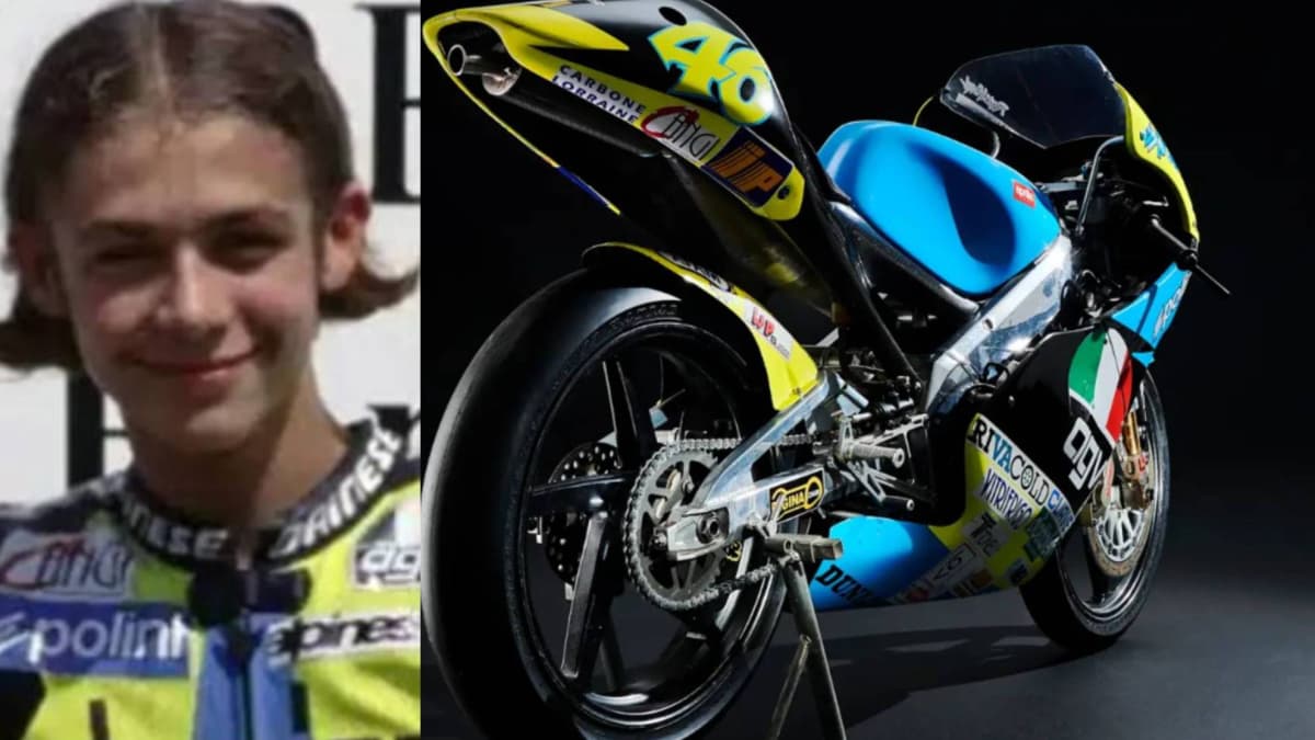 Valentino Rossi: la Aprilia con la que ganó su primera carrera del mundial acaba de ponerse a la venta