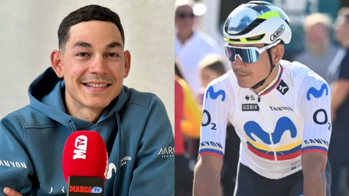 De 'rider' de Glovo al Giro, la increĂble historia del 'cohete' de Movistar que busca estreno triunfal: âTuve que trabajar para costearme la vida"