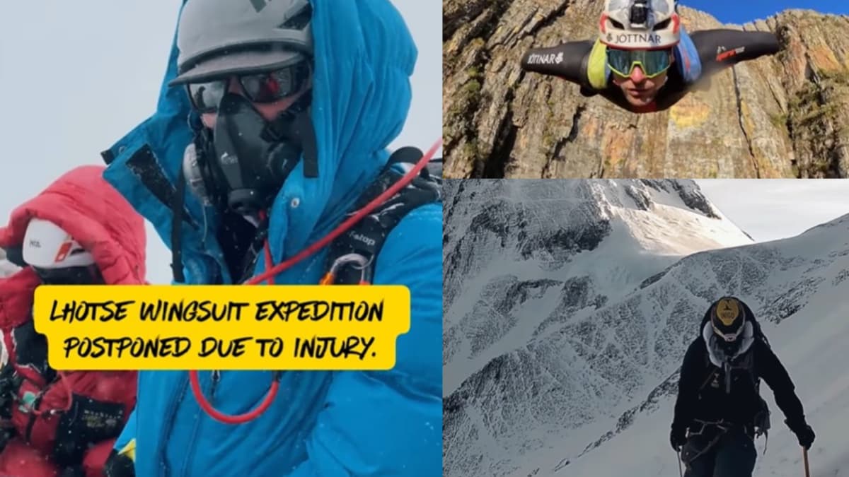 La picadura de una vĂbora frena su intento de batir el rĂ©cord de salto BASE en el Lhotse