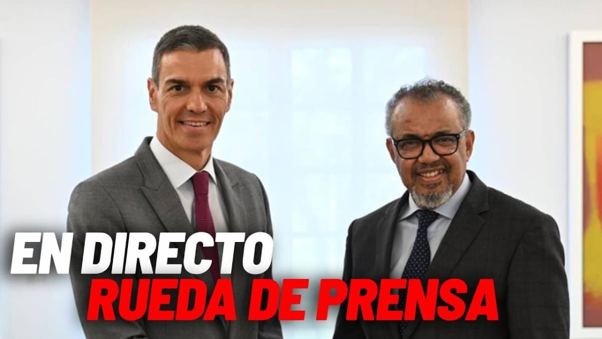 En directo | Pedro Sánchez comparece junto al director de la OMS por la crisis del hantavirus