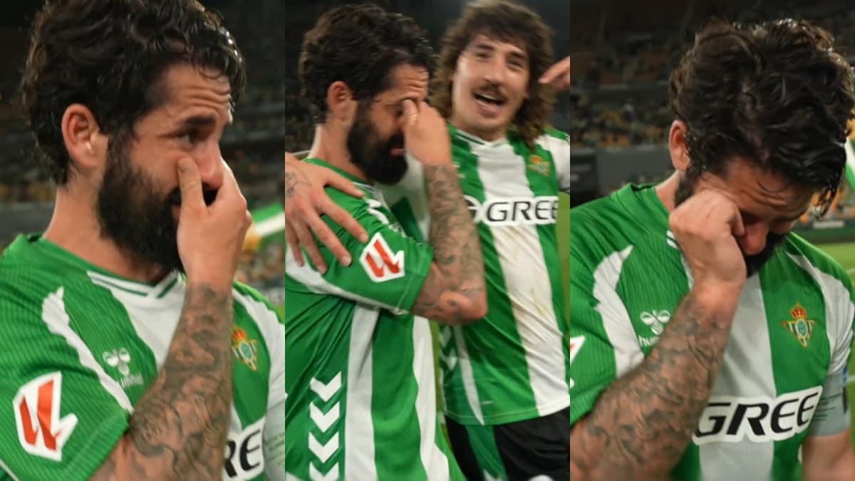 Las lágrimas de Isco por volver a la Champions en la temporada más dura de su carrera