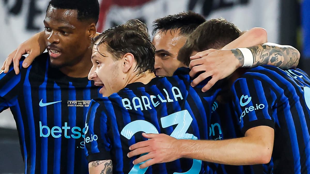 El Inter domina a la Lazio, gana la Coppa Italia y celebra el doblete