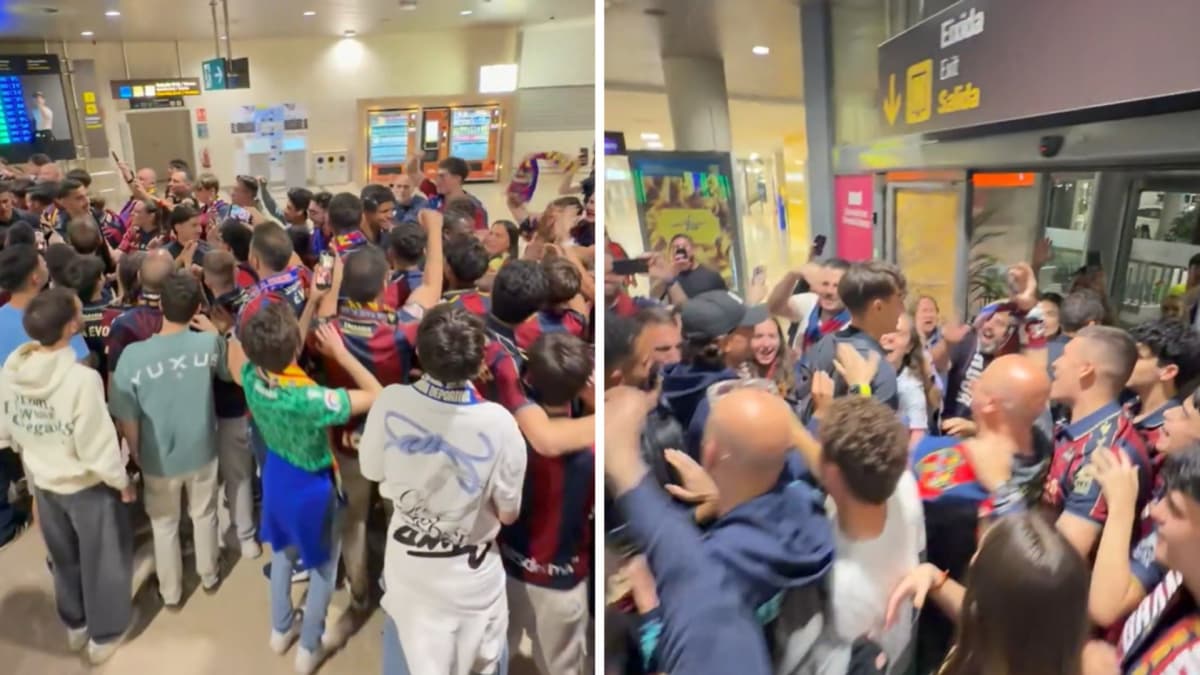 Recibimiento de 'campeón' para el Levante