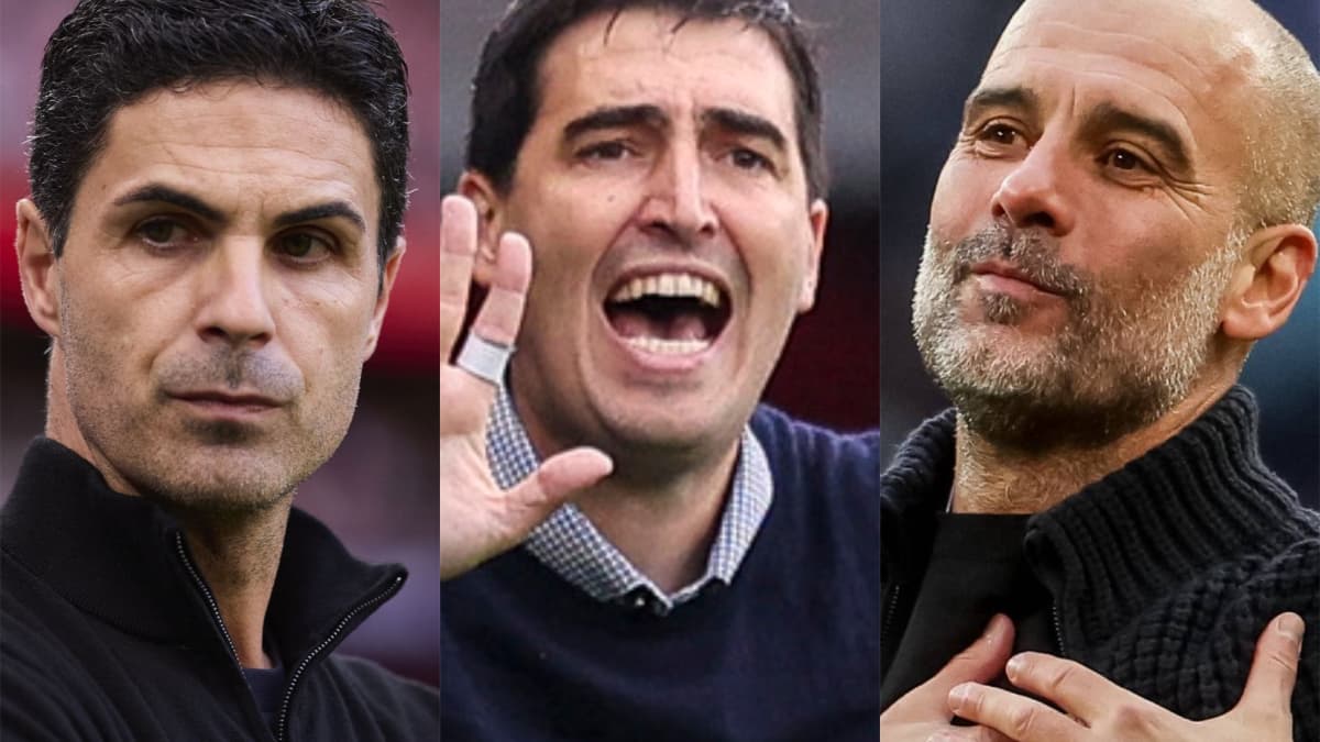 Arteta, Guardiola e Iraola, nominados a mejor entrenador del año en la Premier League