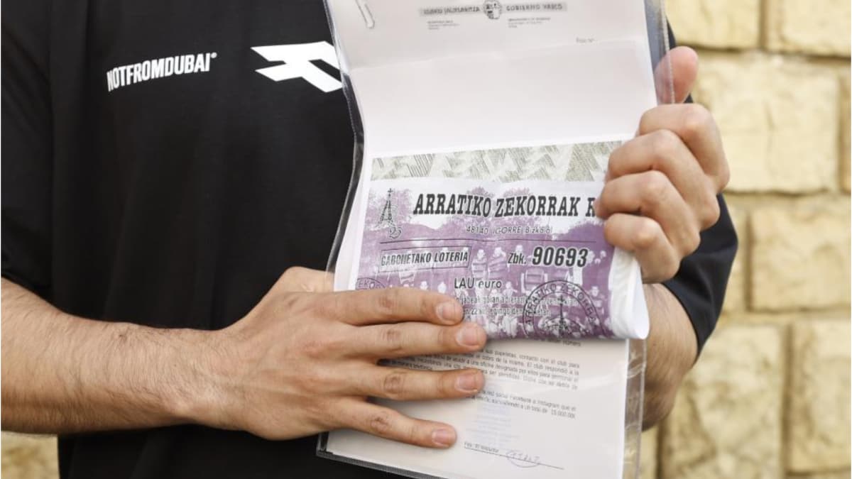 Detenido el presidente del club de rugby de Igorre por no pagar la Lotería de Navidad premiada