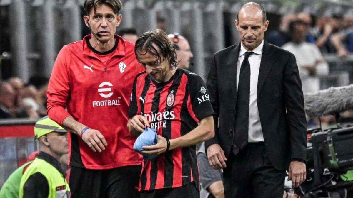 Modric, al rescate del Milan: reaparece con máscara y podría jugar ante el Genoa
